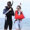 Inflatable Snorkel Life Vest With Customizable Pattern For Water Sports Enthusiasts