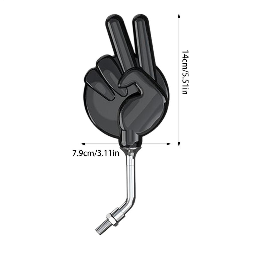 Motorfietsspiegels Voor Stuur 2 Stuks Achteruitkijk Zijspiegel Links En Rechts Anti-Reflectie Hoge Definitie Schaar Geste