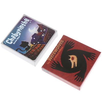 24 cartas de juego de mesa con diseño de gato hombre lobo, versión en inglés, cartas de juego divertidas para toda la familia