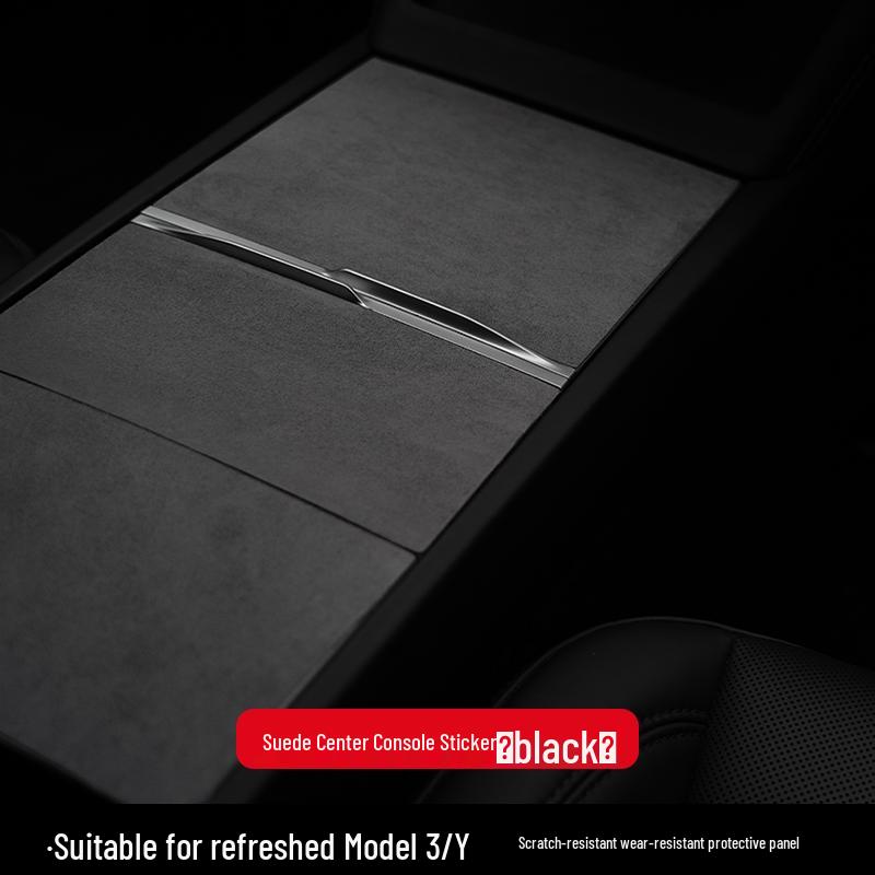 Tesla Model 3/Y Center Console Suede Protective Film Sticker