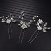 3Pcs Bridal U-shaped Pin Metal Barrette Clip Hairpins Rhinestone Wedding Hairstyle Design Tools Women Wedding Hair Accessories