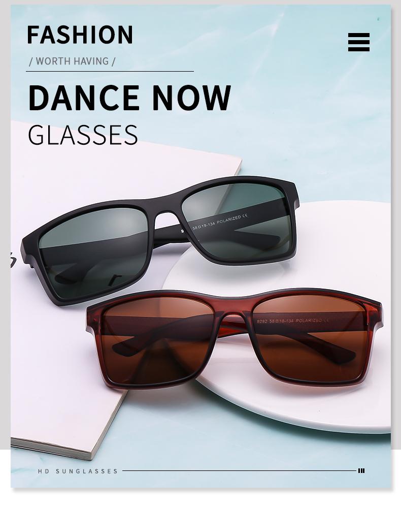 3 Piece Square Polarized Sunglasses Men Women High Quality Rectangle Sun Glasses Driving Cycling Glasses Outdoor Eyewear Unisex