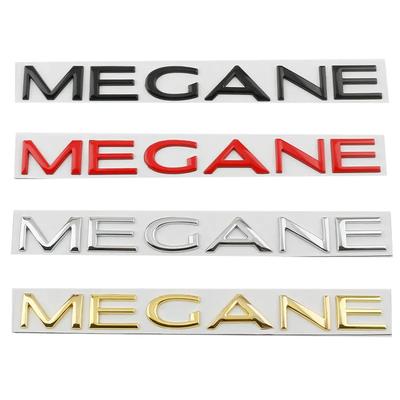 Samochodowe Metalowe Słowa Litery Logo Emblemat Odznaki Naklejki Dla Renault Megane 1 2 3 4 5 RS GT Części Stylizacyjne Akcesoria