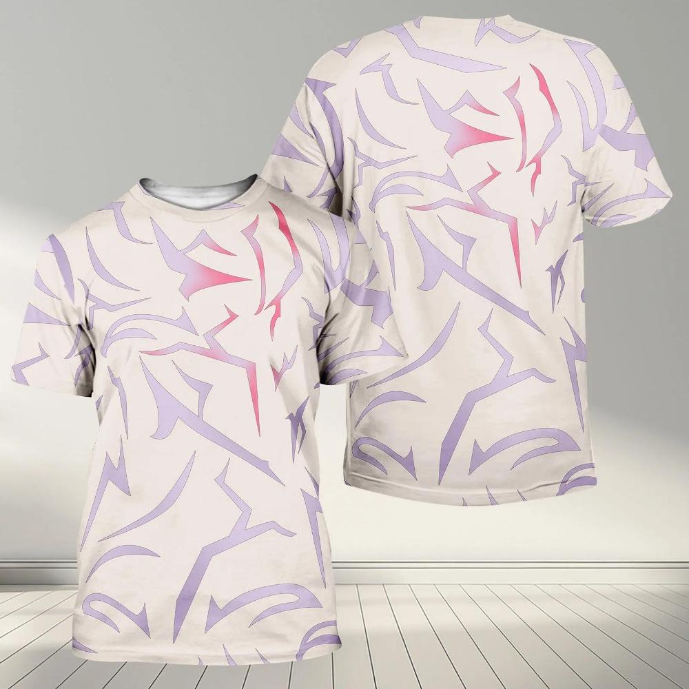Costume Cosplay di Halloween K-POP Saja Zoe Rumi Mila T-shirt a Maniche Corte con Stampa Cartoni Animati per Bambini per Feste Autunnali e Uso Quotidiano