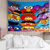 1PC Se-same Characters Tapestry Accessories Playroom Tapestry, for Bedroom,Livingroom, dormitory Room Wall Decor Fan Birthday Gifts