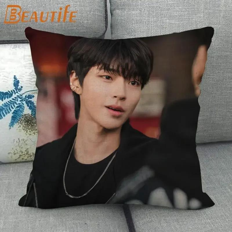 

Наволочка на заказ Hwang In Yeop HOT KPOP 45X45 см, свадебная декоративная наволочка из экологически чистой хлопковой льняной ткани 45x45cm 18x18in