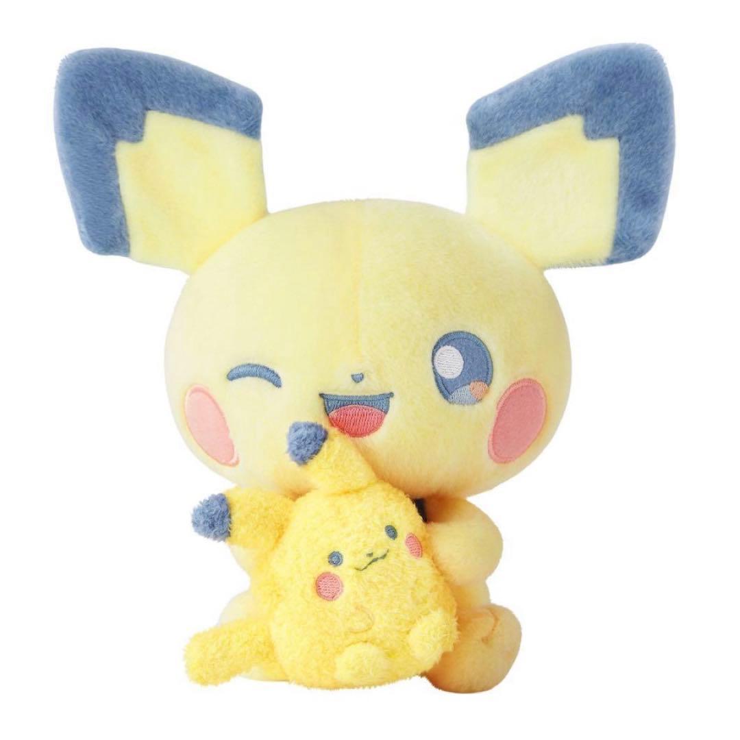 Pokemon Center Little Daydream Pichu and Pikachu stuffed animals