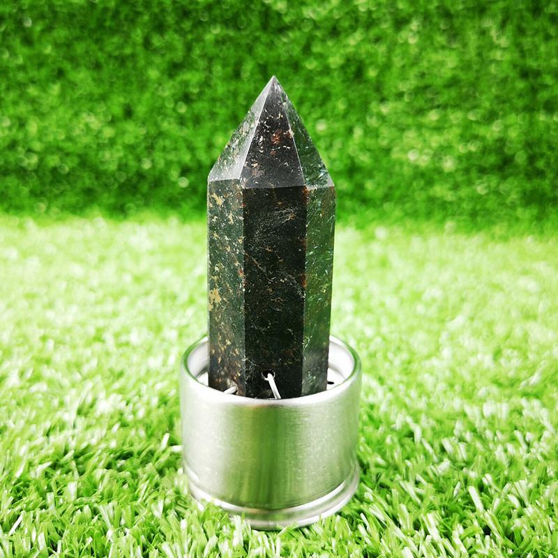 Elixir Crystal Quartz Water Bottle Natural Obelisk Point Wand Reiki Rock Healing