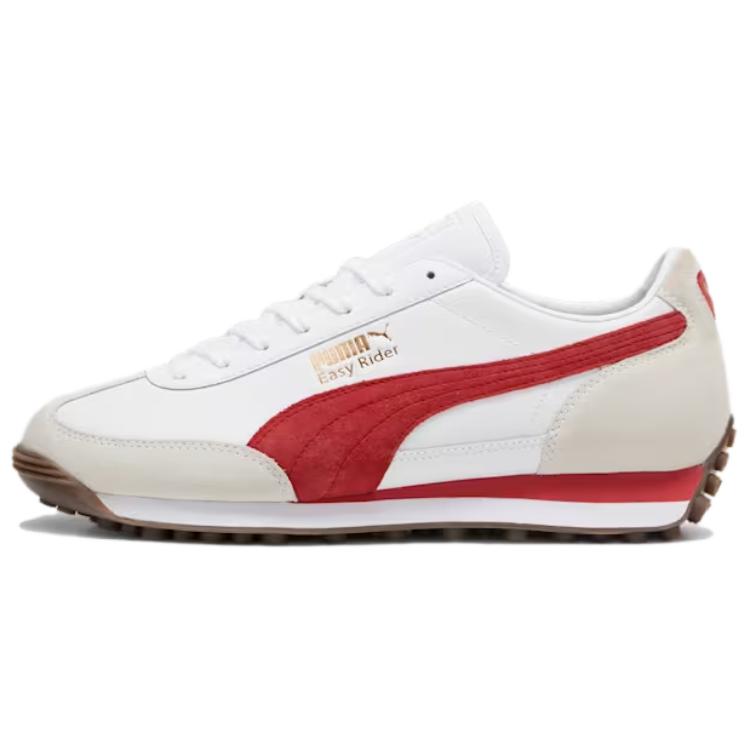 Puma Easy Rider Mix Comfortable Versatile Low-Top Casual Shoes Unisex Sneaker White Red 399025-04
