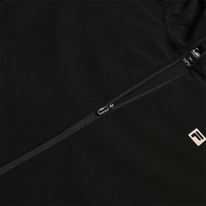 FILA Fitness Fashion Simple Casual Sports Daily Versatile Comfortable Solid Color Knitted Hooded Jacket Women jackets A11W531503FBK