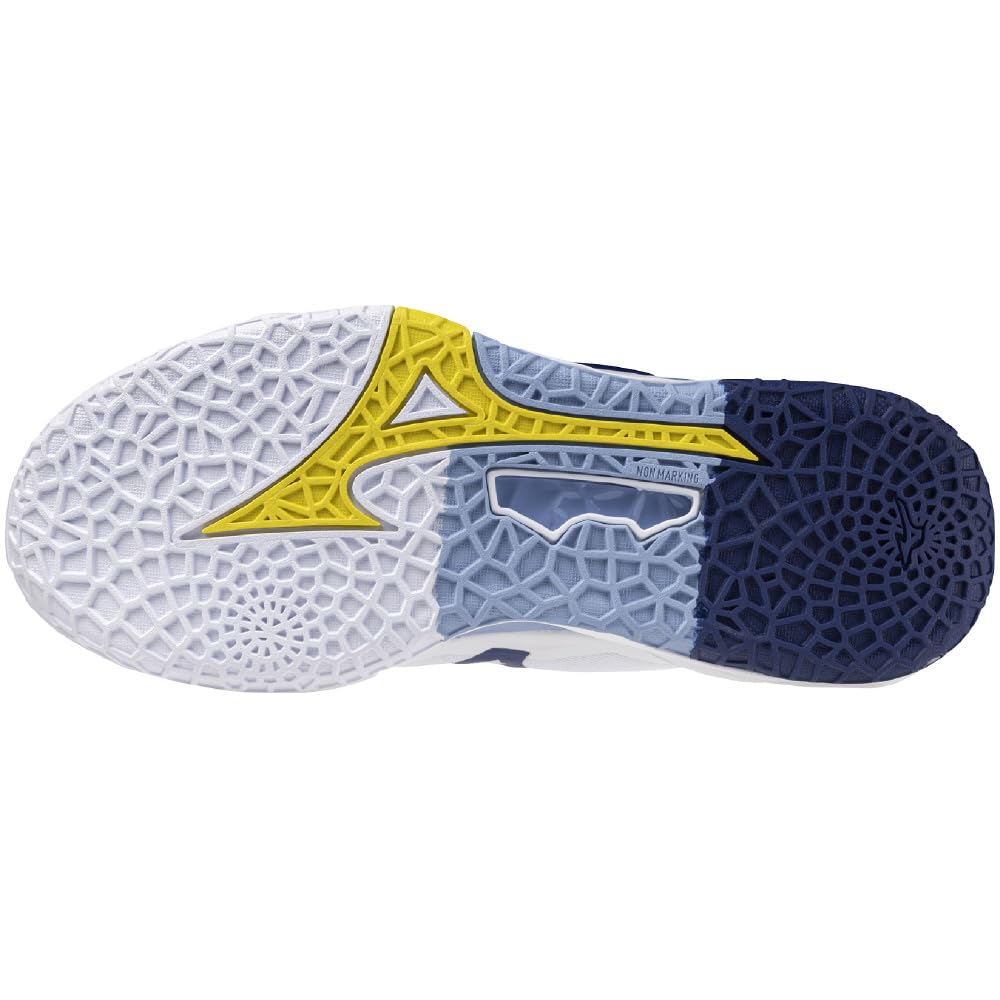 Házenkářská obuv Wave Stealth NEO 2 Klubové aktivity Široká Lehká Sálová Bílá x Námořnická cm 2E [Mizuno] 25.0