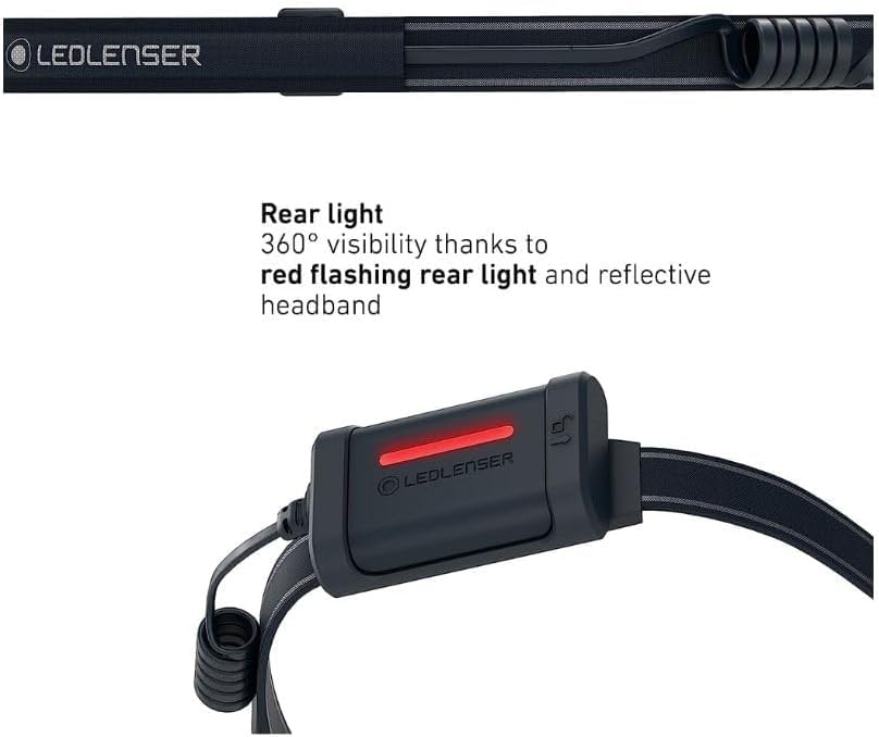 Ledlenser NEO3 LED Perfect for Outdoor Small Headlamp, Black/Blue, Battery-Operated, Lightweight, 97g, Compact, Running, Black/Blue, 502718, [Product