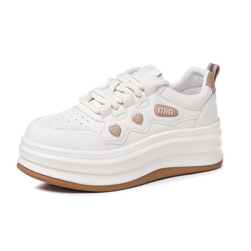 

Spring new thick-soled heightening little white shoes women s casual shoes color matching versatile lace-up comfortable student shoes women s shoes 40