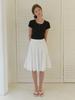 Liel Sora Flower Laced Skirt (White)