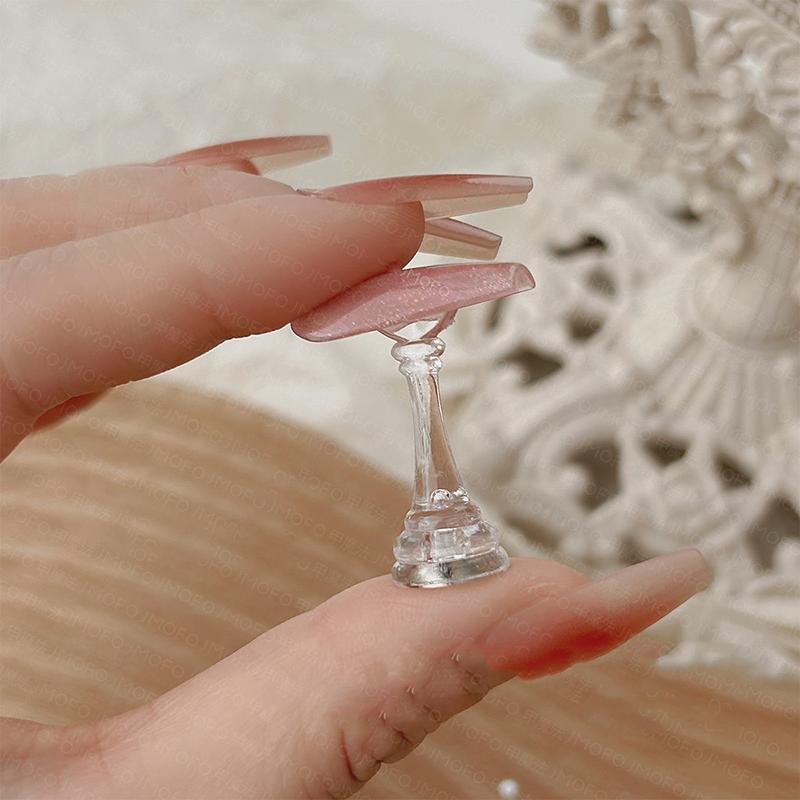 Magnetický akrylový stojánek na nehty False Nails Press On Nail Holder Manikúra Stojan na nehty Trénink nehtů Malování pro začátečníky Diy