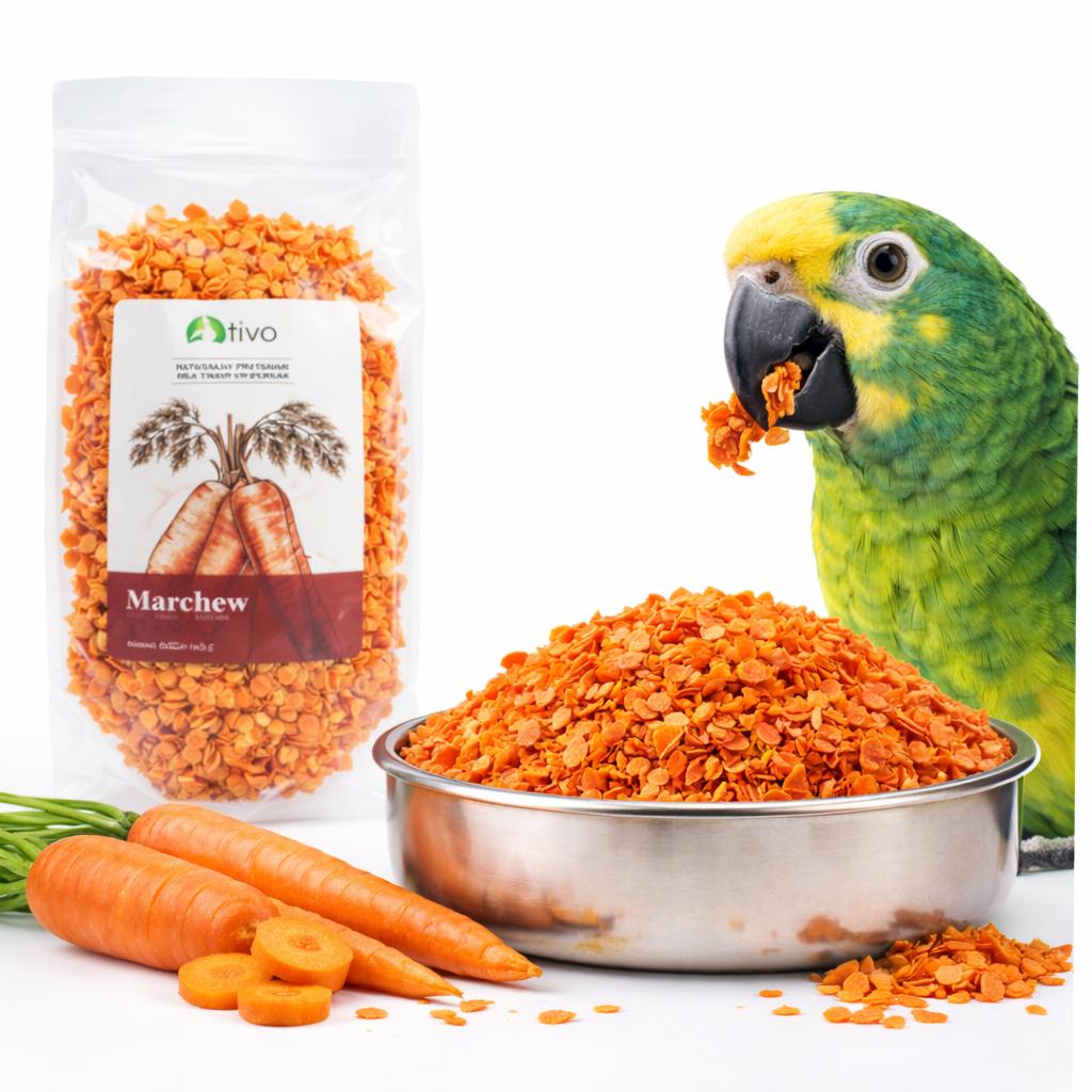 Chrupiąca Marchewka Dla Papug - Naturalny Przysmak Warzywny | 125 G