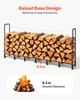 VEVOR Firewood Rack 2415 mm 1/2 Cord Heavy Duty Outdoor Wood Storage Holder, for Fireplace Patio Deck, 500 kg Load Capacity
