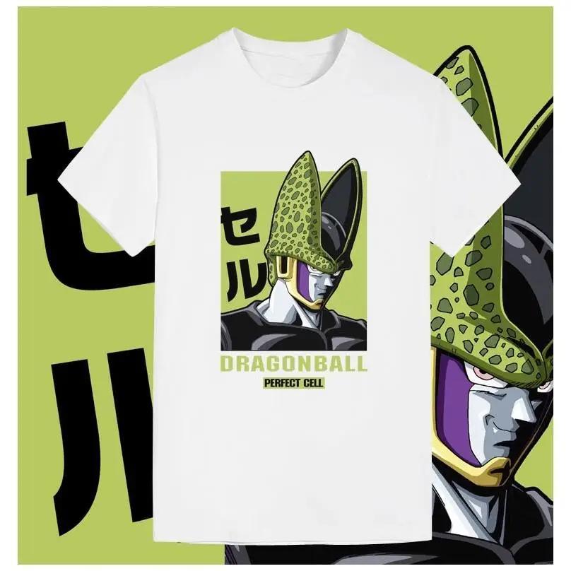 Dragon Ball 2025 New Hot Y2K Pure Cotton Tshirt Mens Kingsize Randomly Give Dragon Ball Badges