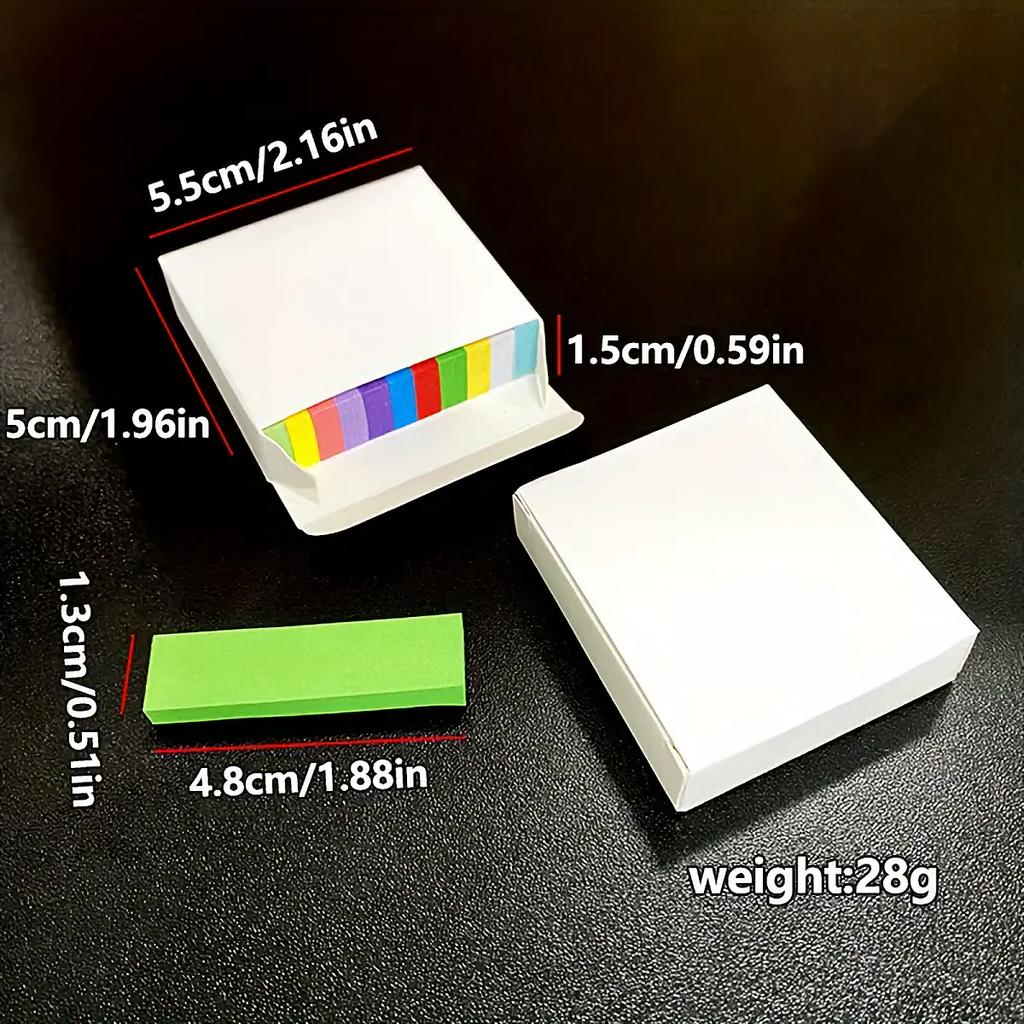 Colorful Mini Sticky Notes - 11 Assorted Colors, Self-adhesive Sticky Notes, Ideal For Students & Organizing