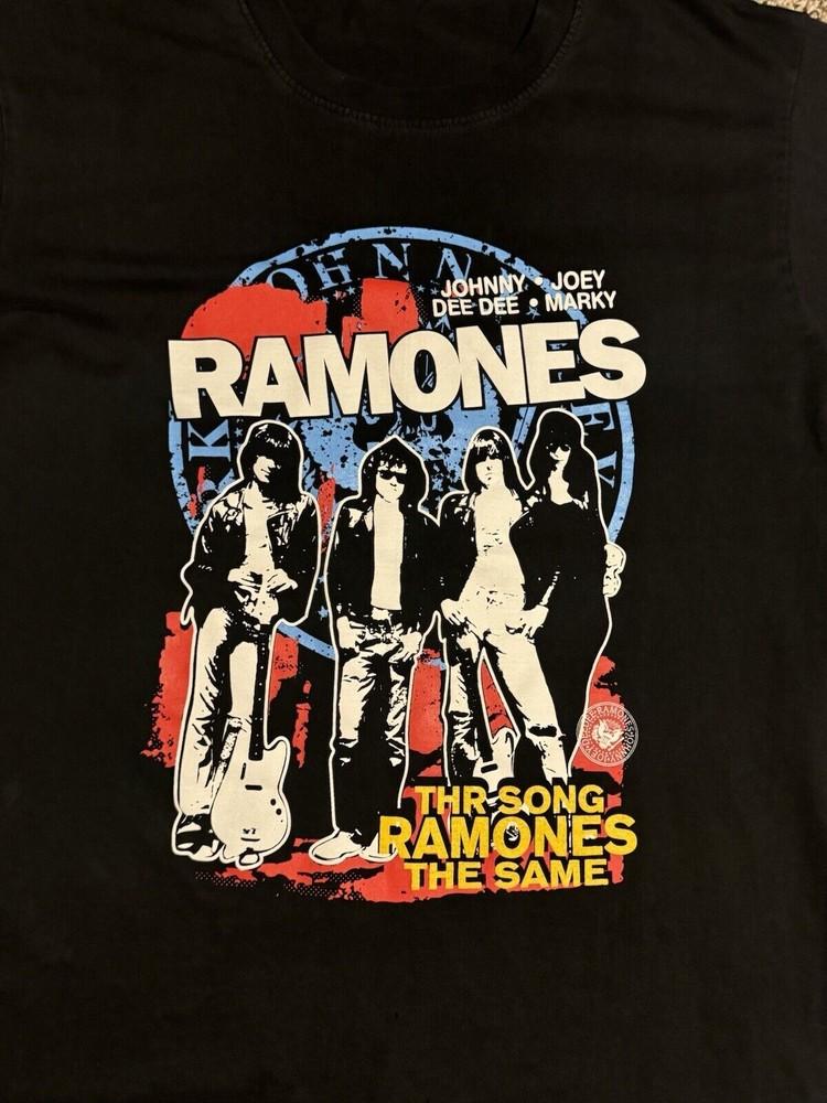

Футболка группы RAMONES Хлопок Унисекс Короткий рукав Размер S-5XL VN2222 Унисекс Футболка XXXXL