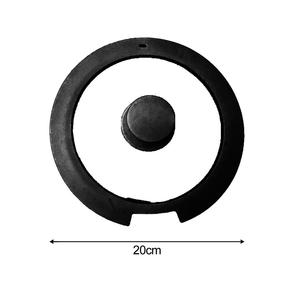 Sleek Black White Silicone Lids Available In Size Range of 18cm To 26cm