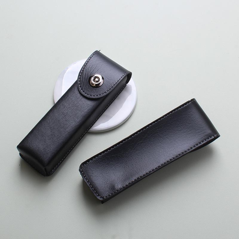 Unisex Portable Leather Phone Pouch 1Pcs Belt Wearable Glasses Storage Box for Business Trip Outdoor Activities