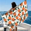 Cherry GridBeach Towel Ultra-fine Fiber Quick Drying Absorbent Beach Swimming Vacationvacation Essentials Gifts