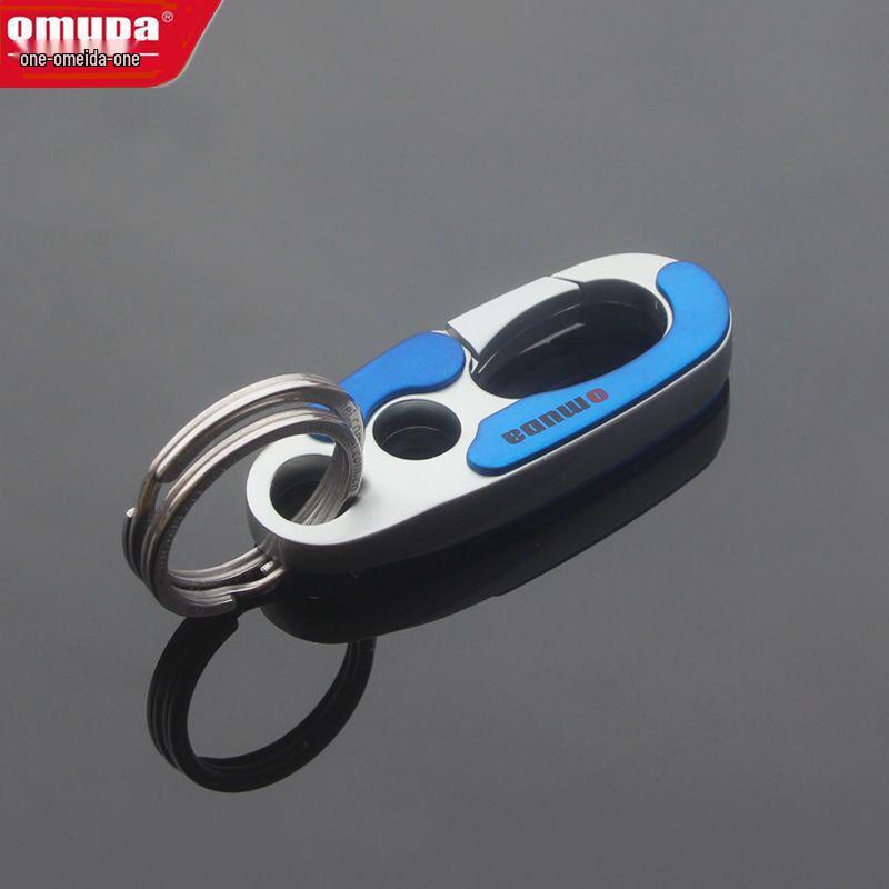 Omeida Pánská pevná kovová klíčenka s dvojitými kroužky