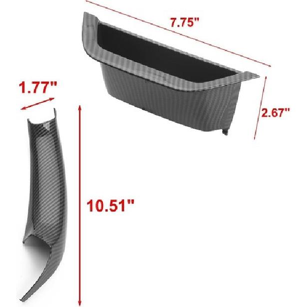 Black/Beige/Carbon Interior Door Handle Cover Pull Trim For BMW X3 X4 F25 F26