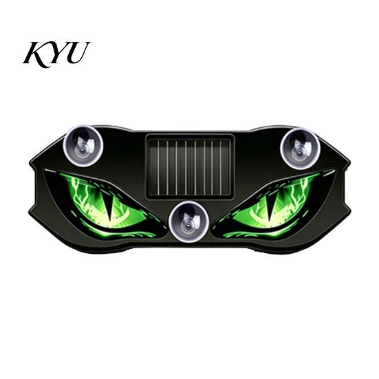 High Temperature Resistant Car Lamp Solar Demon Eye Window Light, Wireless LED Atmosphere Automotive Safety Warning System with Suction Cup
