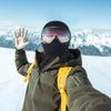 Thermische Gesichtsmaske Winddicht Winter Gestrickte Radsportmaske Nackenwärmer Motorrad Unterhelm-Futtermaskenmützen Ultimativer Thermoschutzhut Voll