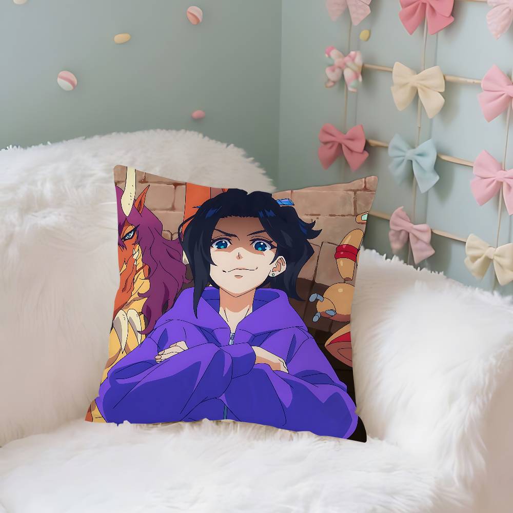 Anime Cute HZenshu Case Plush Fabric Soft Pillowcase Double Sided Print Cushion Cover Household Gifts