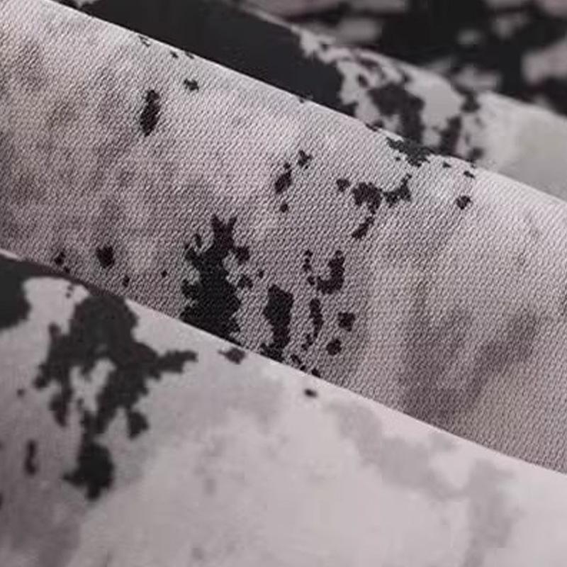 Ink Wash Harem Pants: Women's Summer Thin 2024 Tie-Dye, Mosquito-Proof, Ice Silk Lantern Pants