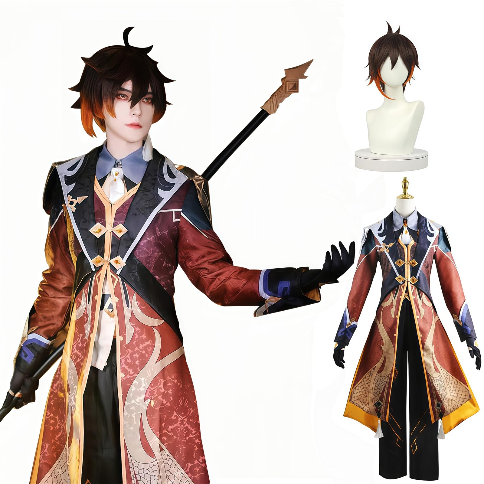 

[NOKIJP] Костюм для косплея Чжун Ли из Genshin Impact (Чжун Ли, 3XL)