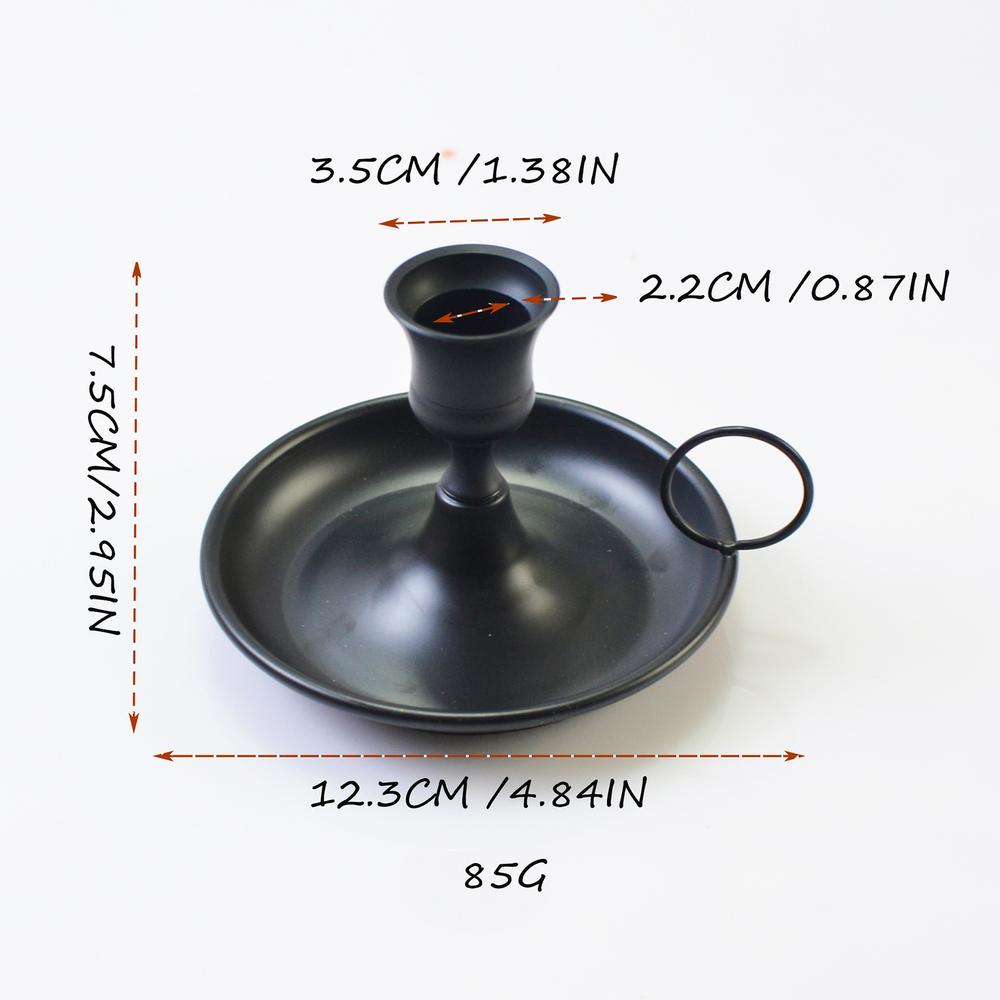 Iron Plate Pedestal Candle Holder Taper Candle Holders Artistic Candle Iron Holder with Fine Grinding Banquet Decorations