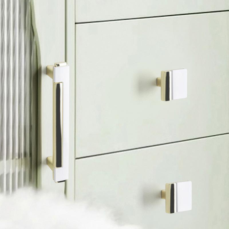 Expressive Dual Color Wardrobe Handles with Cabinet and Storage Drawer Use