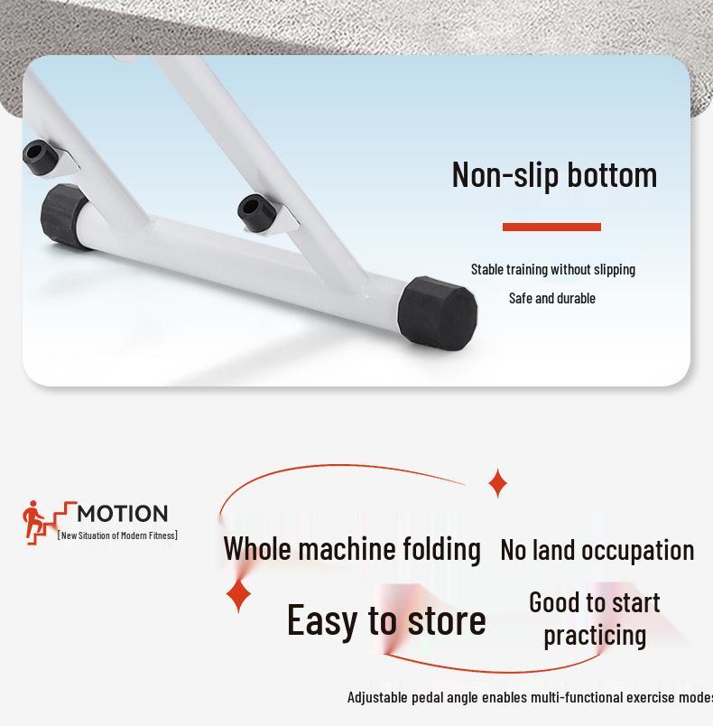 Foldable Indoor Stair Climber: Multi-Functional Minimalist Fitness Machine