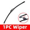 Pinmoap 1PC Silent Wiper Suitable For 9mm U J Hook All Weather Car Front Wiper Replacement 14"15"17"16"18"19"20"21"22"24"26"