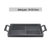 Striped Aluminum Alloy Grill Frying Pan with Lid