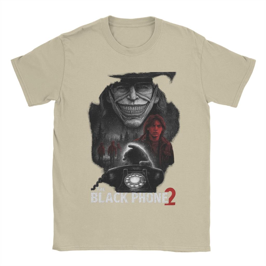 Men Women's T-Shirt Black Phone 2 Movie T-Shirts Novelty  Summer Tee Shirt Y2K Funny Custom Logo Cotton Tops Plus Size 5XL