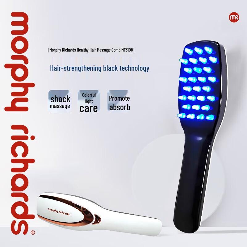 Morphy Richards Red & Blue Light Vibration Scalp Massager