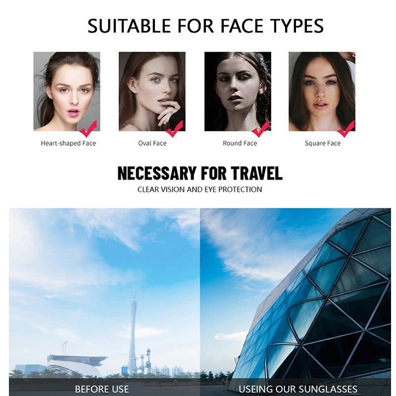 Korean Ins Style Square Sunglasses Women Men Simple Light Color Leisure Sun Glasses Commute Business Glasses