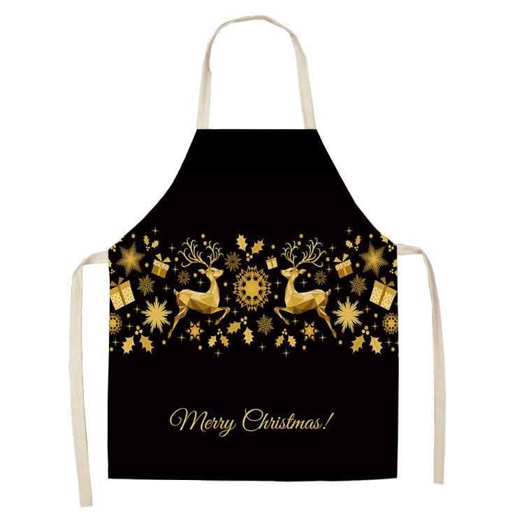 Christmas Golden Theme Apron for Children Child Apron Woman Kitchen Apron Women Kitchen Apron Master Apron Kitchen Apron Apron