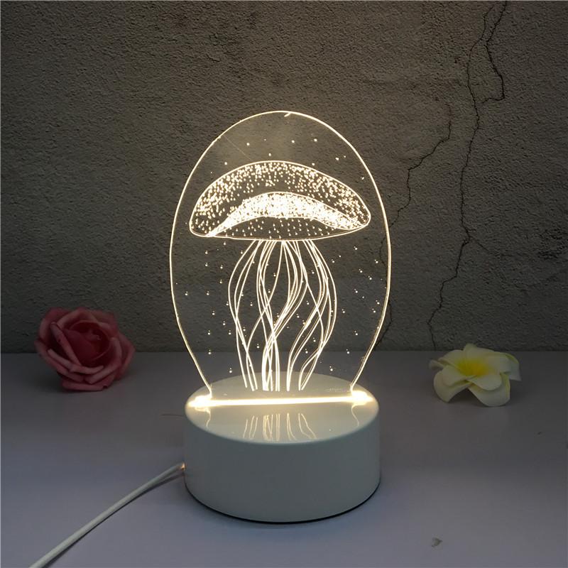 Acrylic 3D Night Light - Custom Table Lamp with Logo, Ideal for Events & Christmas Gifts
