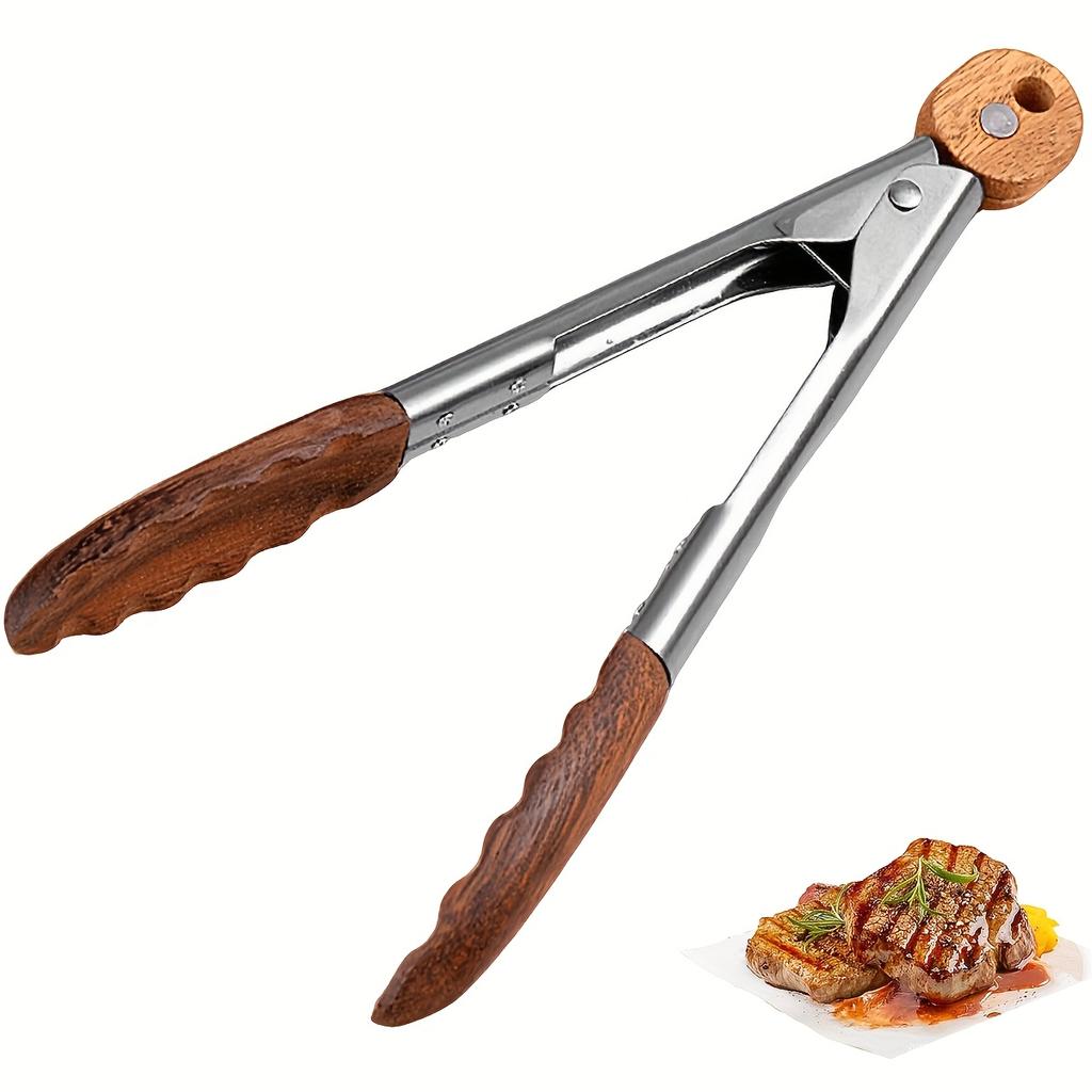 D5 9in Cooking BBQ Tongs with Hanging Hole Upgraded Version Kitchen kebab Tongs for Cooking Serving Food Grilling Cooking BBQ