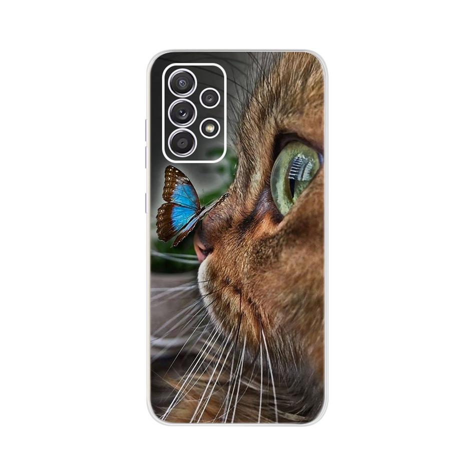 

Cute Cat Cover For Samsung Galaxy A32 Case SM-A325F Soft TPU Slim Fundas For Samsung A32 A 32 5G A326B Phone Cases Coque Bumper Samsung A32 4G