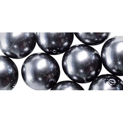 RAYHER 85 Perles en Verre Renaissance Anthracite