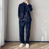 Costum premium din velur Melange Dopa, Infuzat Bărbați Toamnă, Iarnă Casual Business