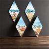 4pcs Shell Beach Hanging Signs Wall Art Ocean Animal Ornaments  Living Room Home Decor