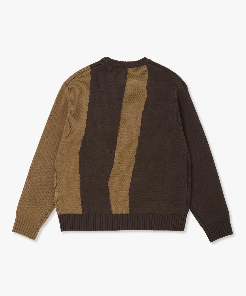 PLAC Wave Stripe Round Neck Knit_2 Colors